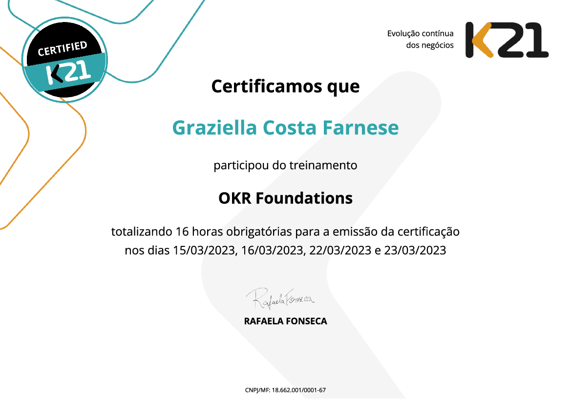 Certificado K21